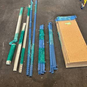 lot 218 image: Metal Shelves