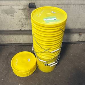lot 243 image: 5 Gallon Buckets and lids