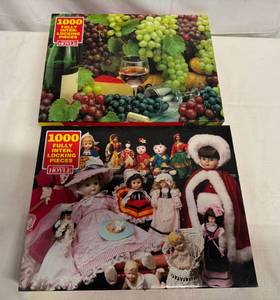 lot 1 image: MM. 2x 1,000 Piece Puzzles