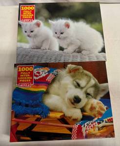 MM. 2x 1,000 Piece Puzzles