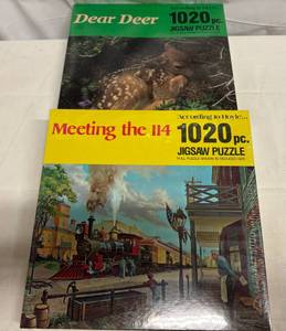 lot 4 image: MM. 2x 1,000 Piece Puzzles