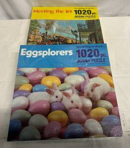 lot 12 image: MM. 2x 1,000 Piece Puzzles