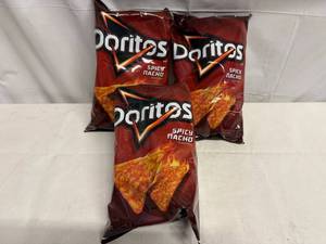 lot 53 image: 3 Bags Doritos Spicy Nacho
