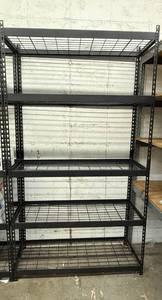 lot 80 image: Metal Shelving 9ft Tall 3ft wide