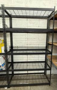 lot 79 image: Metal Shelving 9ft Tall 3ft wide