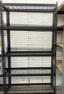 lot 81 image: Metal Shelving 9ft Tall 3ft wide