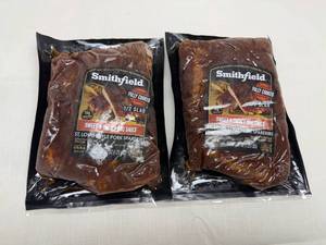 lot 83 image: K. 2x 1.25lbs St. Louis Style Pork Ribs-Full Cooked