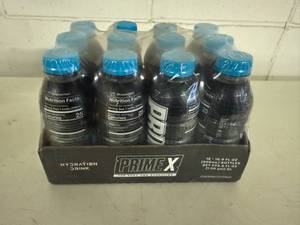 lot 219 image: 12x 16.90z PrimeX Blue (Cherry Freeze-per Google Search)