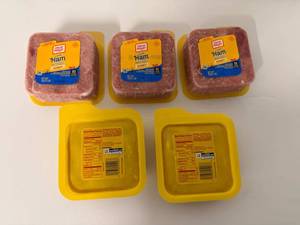 lot 142 image: J. 5x 16oz Oscar Mayer Lean Ham-Honey