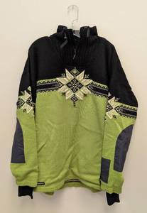 lot 22A image: Dale of Norway Wool Ski Jacket XXL Green and Black