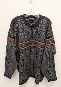 lot 50A image: Skjaeveland of Norway Wool Sweater Nordic Pattern XXL