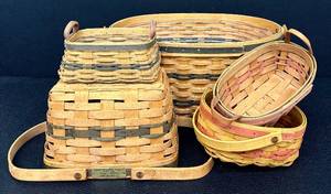 lot 53H image: Longaberger Traditions Handwoven Basket Collection 1992