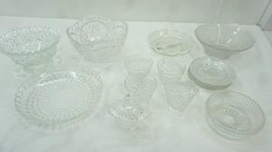 lot 32 image: Collection of Vintage Crystal Bowls, Cups, Dessert Plates and more