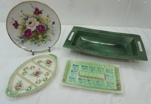 lot 36 image: Vintage Ceramic Serving Trays Modern Ceramic Fish Platter Vintage Hand-Painted Bone China Plate