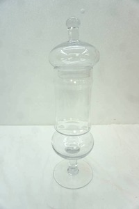 lot 54 image: Apothecary Glass Jar 16 tall
