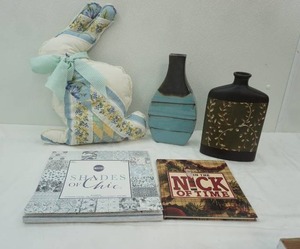 lot 61 image: Decor Vases, Scrap Booking Paper, and more