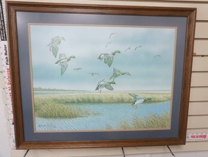 lot 88 image: Vintage Print. Morning Flight by Ronald Logue. 1979