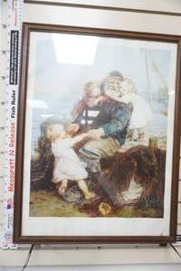 lot 92 image: Framed Art Print by Frederick Morgan. Who Do You Love