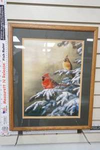 lot 94 image: Framed Art Print Winter Refuge by Jim Hansel.