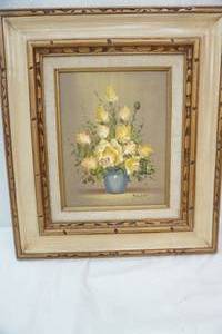 lot 100 image: Vintage Framed Original Oil Painting. 16x18x1.5 Signed Pelbam