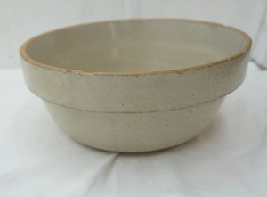 lot 166 image: Antique Stoneware Salt-Glazed Mixing Bowl