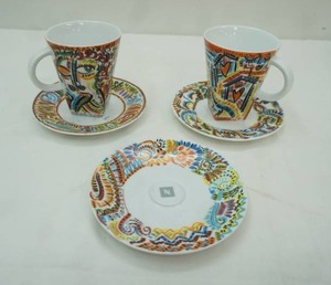 lot 186 image: Nespresso Limited Edition Porcelain Mug and Saucer Sets