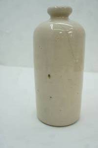 lot 189 image: Antique Stoneware Foot Warmer, Bed Warmer, Hot Water Bottle