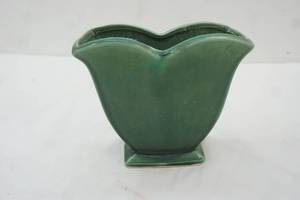 lot 202 image: McCoy Green Planter , 6 tall