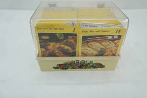 lot 273 image: Vintage My Great Recipe Cards Collectibles Box