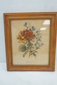 lot 285 image: Vintage Framed Botanical Print of Pierre-Joseph Redoute 13.5x11.5
