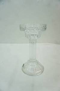 lot 309 image: Shannon Crystal Taper Candle Holder 10 tall