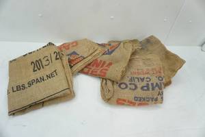 lot 332 image: Burlap Sacks (6ct)