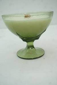 lot 368 image: Vintage Denby Crystal Aurora Winterberry Green ChampagneSherbet Glass