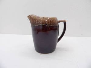 lot 570 image: Kathy Kale USA Brown Drip Glaze Pitcher