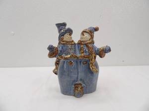lot 581 image: Ceramic Snowman Figurine