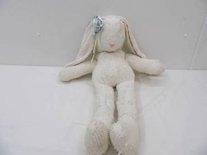 lot 609 image: Chenille Bunny Stuffed Bunny Rabbit 27 long