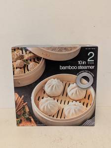 lot 29 image: MIU 2-TIER 10 BAMBOO STEAMER