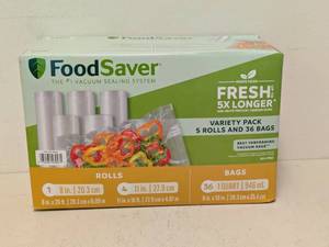 lot 45 image: NEW FOOD SAVER VARIETY PACK VACUUM SEALER BAGS