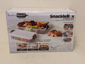 lot 48 image: NEW BUILD-A-BOARD BY SABATIER SNACKLEBOX 2PC. SET