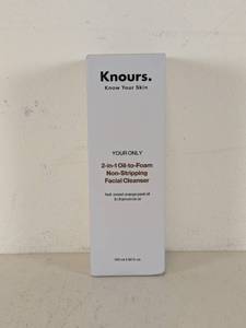 lot 78 image: NEW KNOURS 2-IN-1 OIL-TO-FOAM NON-STRIPPING FACIAL CLEANSER