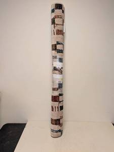 lot 128 image: NEW THRESHOLD AREA RUG (5x7) MULTICOLOR ABSTRACT