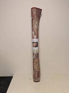 lot 133 image: NEW THRESHOLD WASHABLE AREA RUG (4x6) RUST DIAMOND