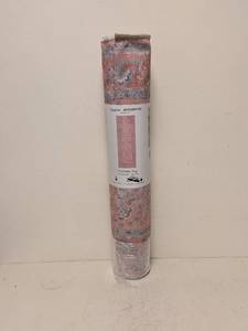 lot 136 image: NEW RUGGABLE X BRIDGERTON WASHABLE RUG (2.5x7) PINK FLORAL