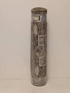 lot 141 image: NEW THRESHOLD RUNNER ( 28x84) TAN AND ROSE BORDER