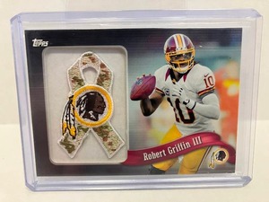 lot 11 image: Robert Griffin III Camo Ribbon Patch