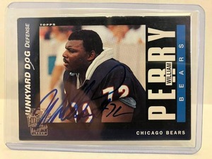 lot 13 image: William Fridge Perry Topps Auto