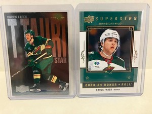 lot 28 image: Upper Deck  Skybox Metal Brock Faber RCs