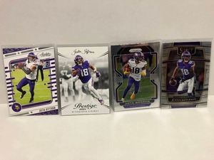 lot 39 image: 2021 and 2024 Panini Justin Jefferson