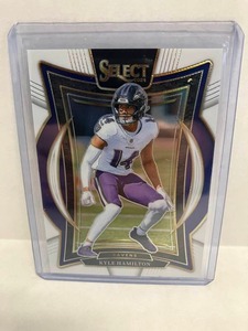 lot 46 image: 2024 Select Concourse Kyle Hamilton White Prizm #35