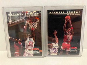 lot 61 image: 1992 Skybox USA Michael Jordan Cards